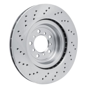 BMW M3 Brake Rotor (1) - Front Left - R1 Concepts - Drilled - `08-`13